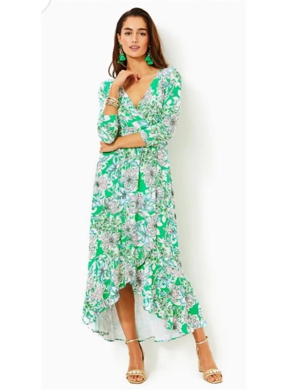 lilly pulitzer green maxi dress Talullah Maxi Dress